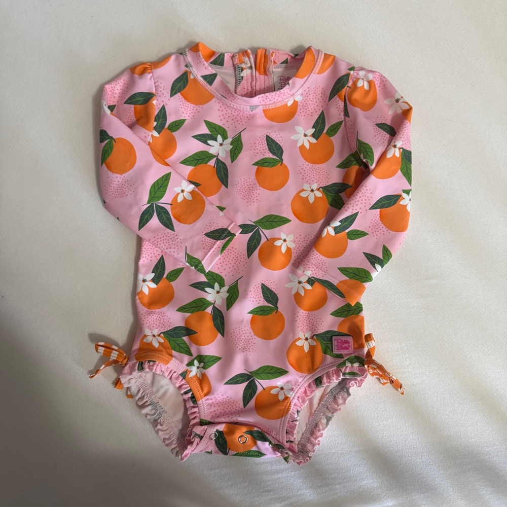 Ruffle Butts Novelty Long Sleeve One Piece Rash Guard